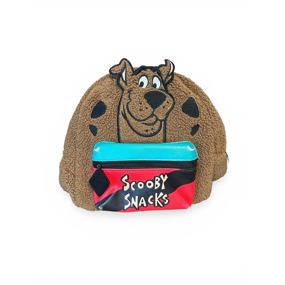 Vintage Scooby-Doo Sherpa Mini Backpack | Scooby Snacks Faux Leather & Fuzzy Bag